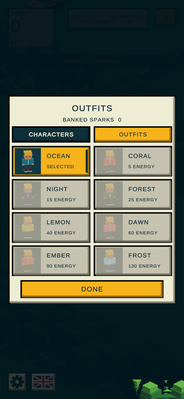 Eight outfits across the roster.